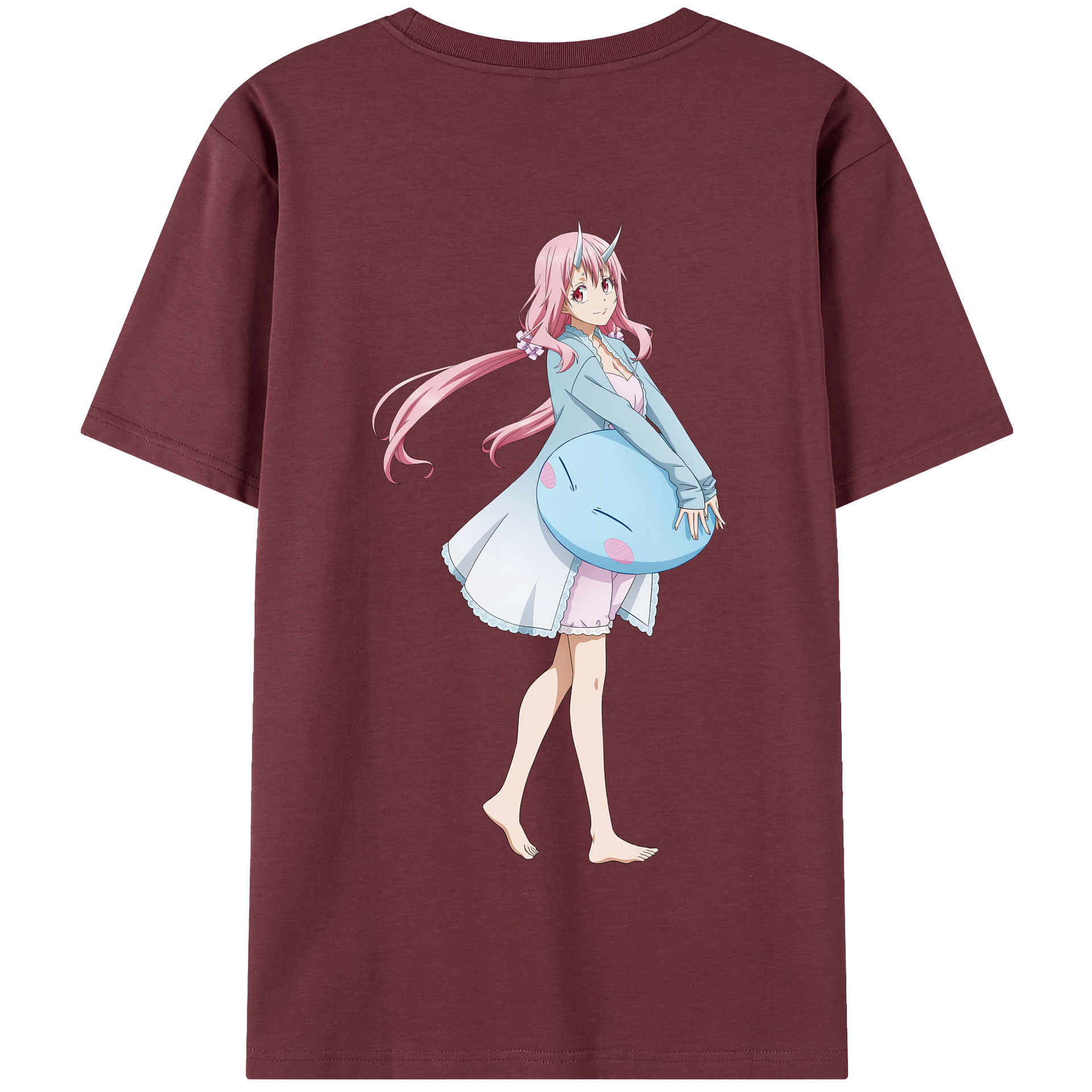 （画像用） 転スラ Regarding Reincarnated to Slime 綿100％半袖Tシャツ（背面プリント）